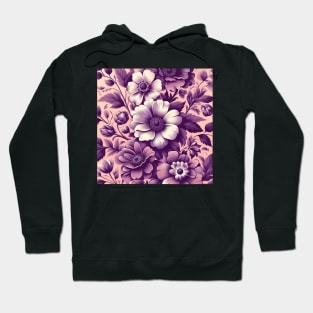 Purple Flowers Hoodie